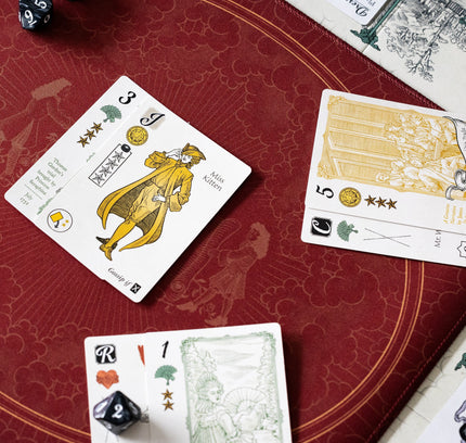 Vice cards played on Molly House's mat, showing that a festivity is taking place!