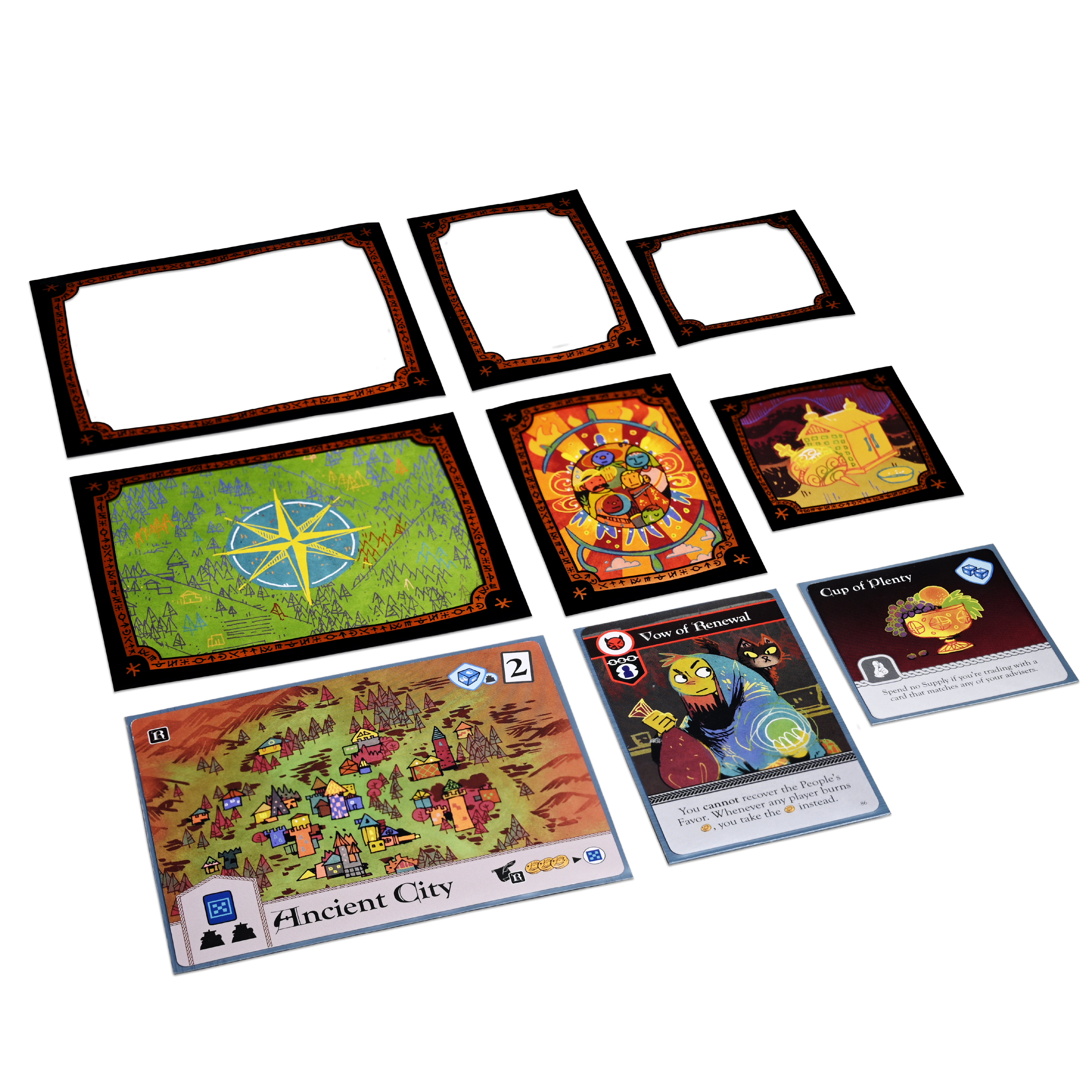 oath card sleeves Oath: Chronicles of Empire and Exile Official Premium Sleeves | Board Game Accessory
